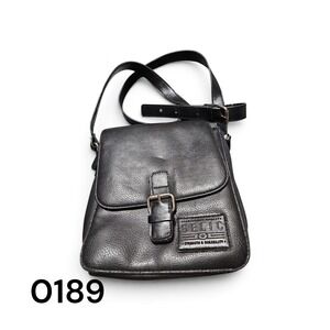 Relic by Fossil Black Faux Leather Crossbody Bag Messenger Travel Purse